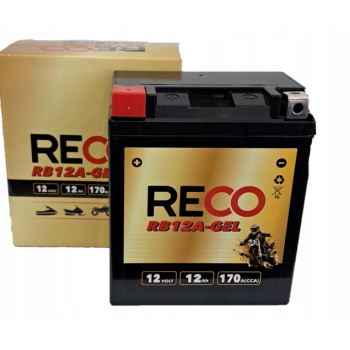 Akumulator RECO RB12A-GEL 12V L+ YB12A-B YB12A-GEL