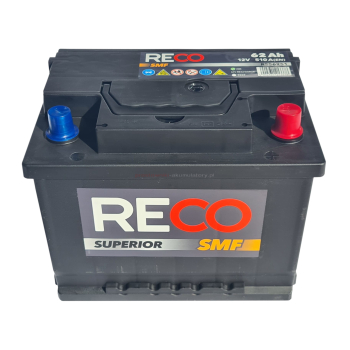 Akumulator RECO SMF RS56251 12V 62Ah 510A opel ford