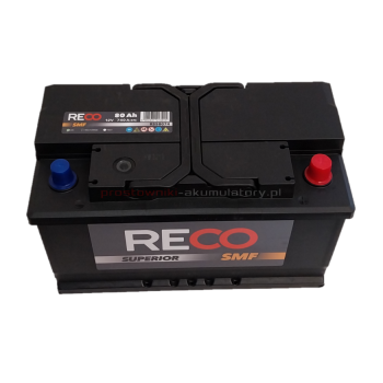 Akumulator RECO SMF RS58074 12V 80Ah 740A ford opel
