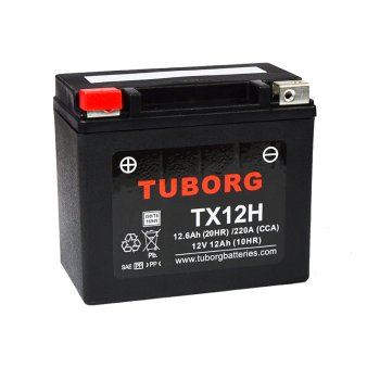 Akumulator wzmocniony Tuborg YTX12-BS TX12H 12Ah 220A/282A