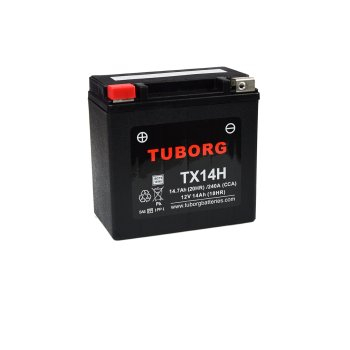 Akumulator wzmocniony Tuborg YTX14-BS TX14H 14Ah 240A/302A