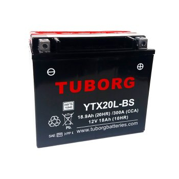 Akumulator Tuborg YTX20L-BS 18.9Ah 300A AGM