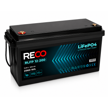 Akumulator LiFePO4 RECO RLFP12-200 12,8V 200Ah BMS