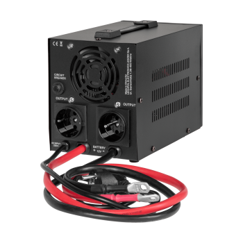 Zasilacz awaryjny Rebel POWER-500-LFP4 - przetwornica z czystym przebiegiem sinusoidalnym i funkcją ładowania 12V 230V 500VA/300W